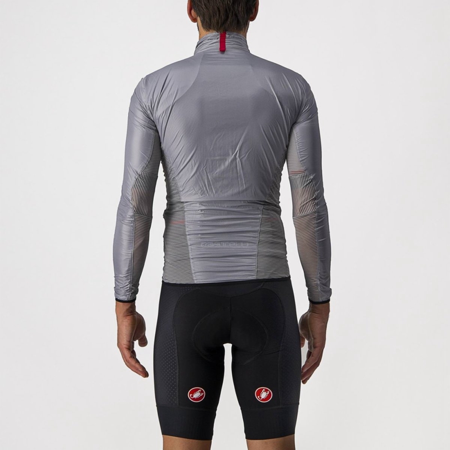 Castelli ARIA SHELL Bescherming Heren Zilver Grijs | 324079LDK