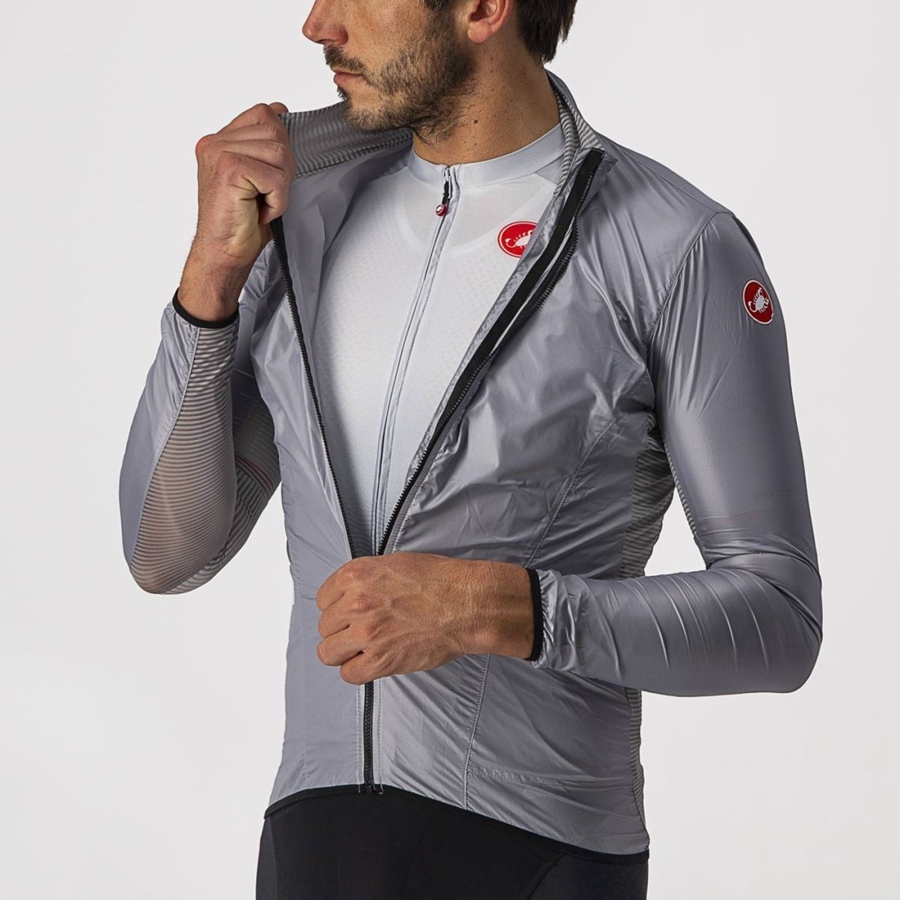 Castelli ARIA SHELL Bescherming Heren Zilver Grijs | 324079LDK