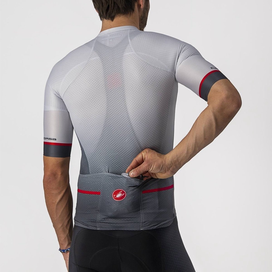 Castelli ARIA SHELL Bescherming Heren Zilver Grijs | 324079LDK