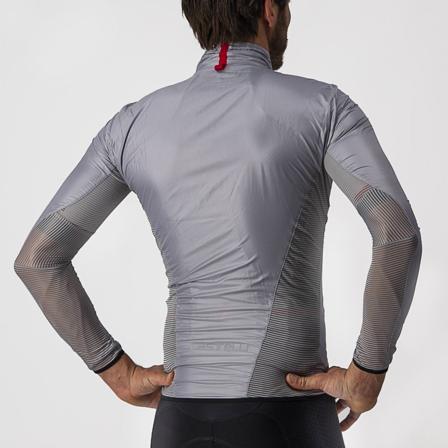 Castelli ARIA SHELL Bescherming Heren Zilver Grijs | 324079LDK