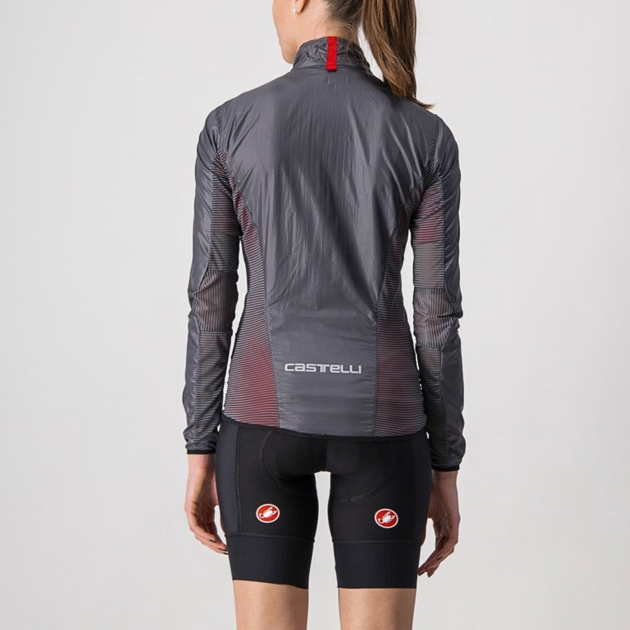 Castelli ARIA SHELL W Bescherming Dames Donkergrijs | 964237USE