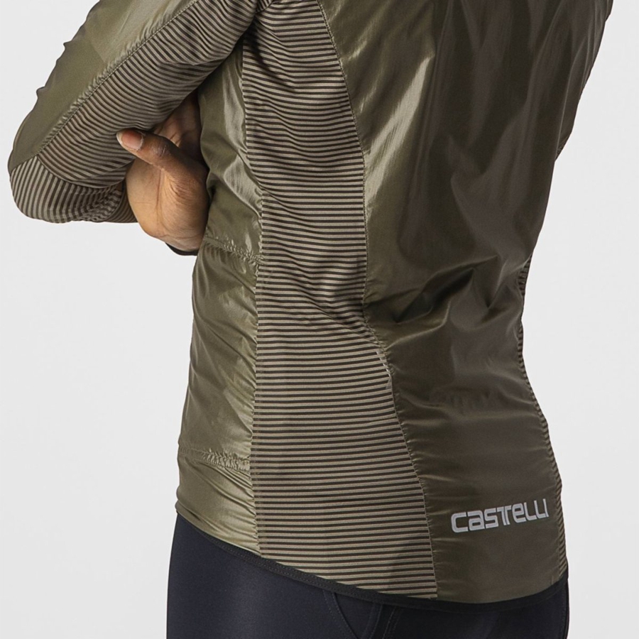 Castelli ARIA SHELL W Bescherming Dames Bruin | 592478OMW