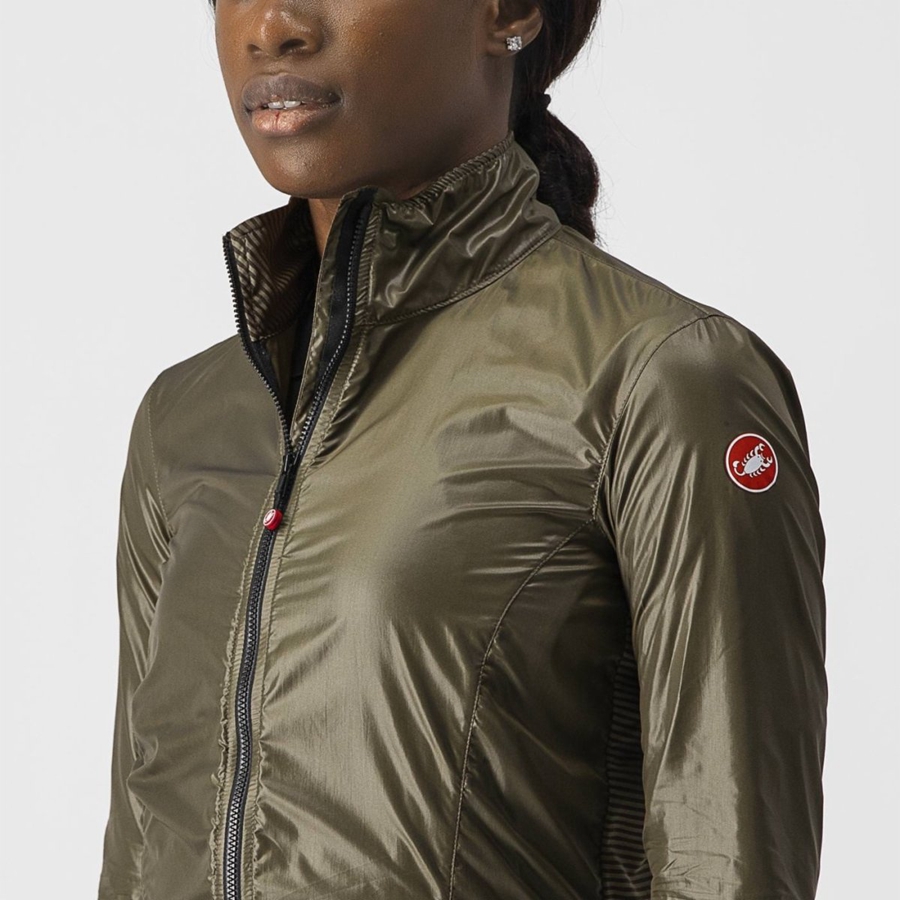 Castelli ARIA SHELL W Bescherming Dames Bruin | 592478OMW