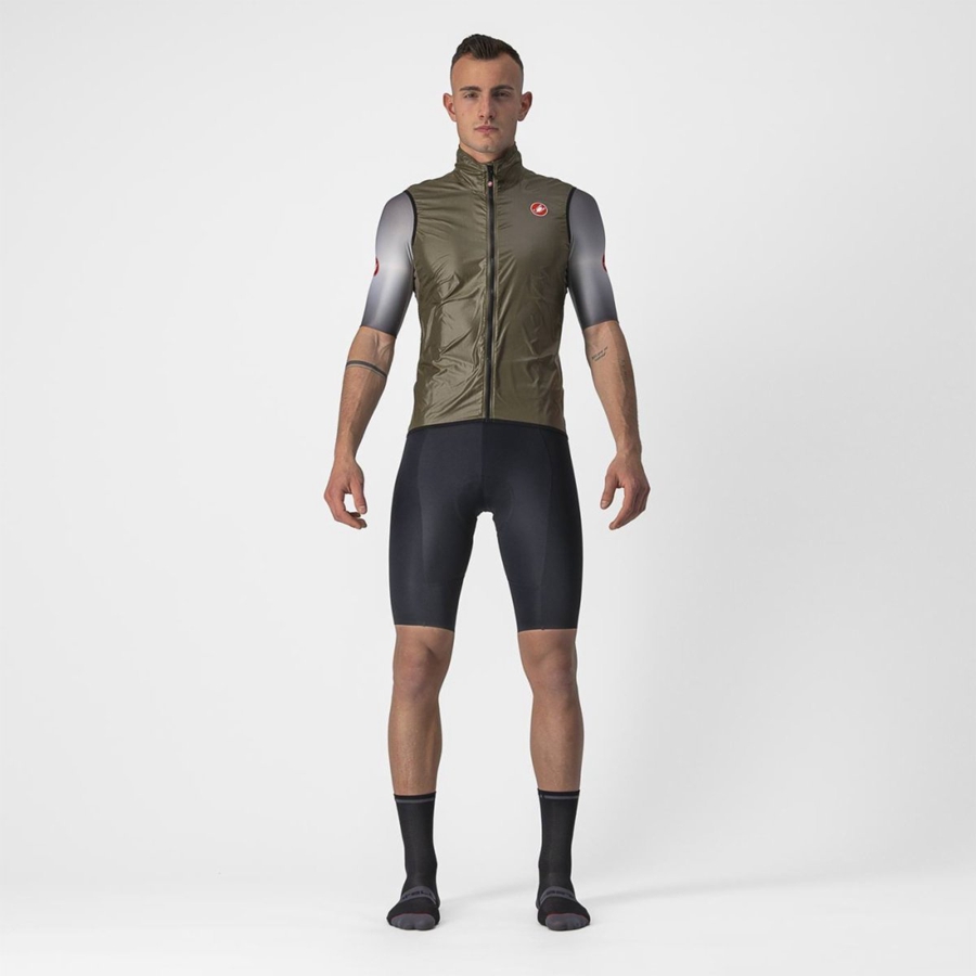 Castelli ARIA Vest Heren Bruin | 463519NIQ