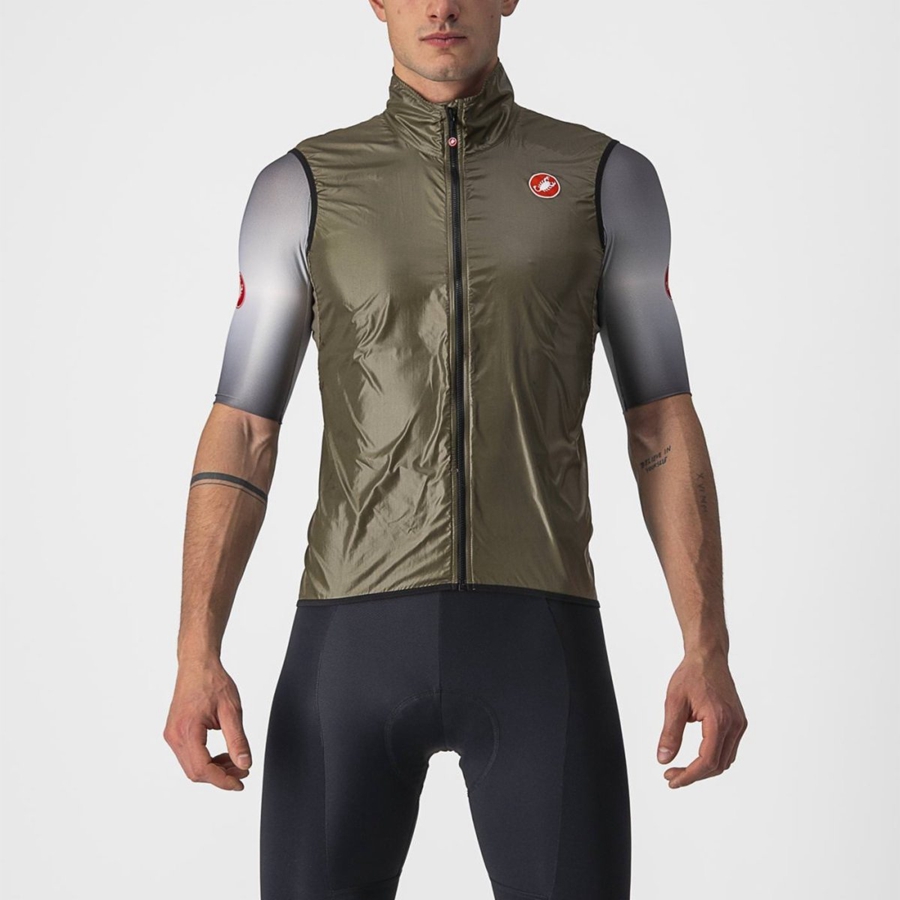 Castelli ARIA Vest Heren Bruin | 463519NIQ