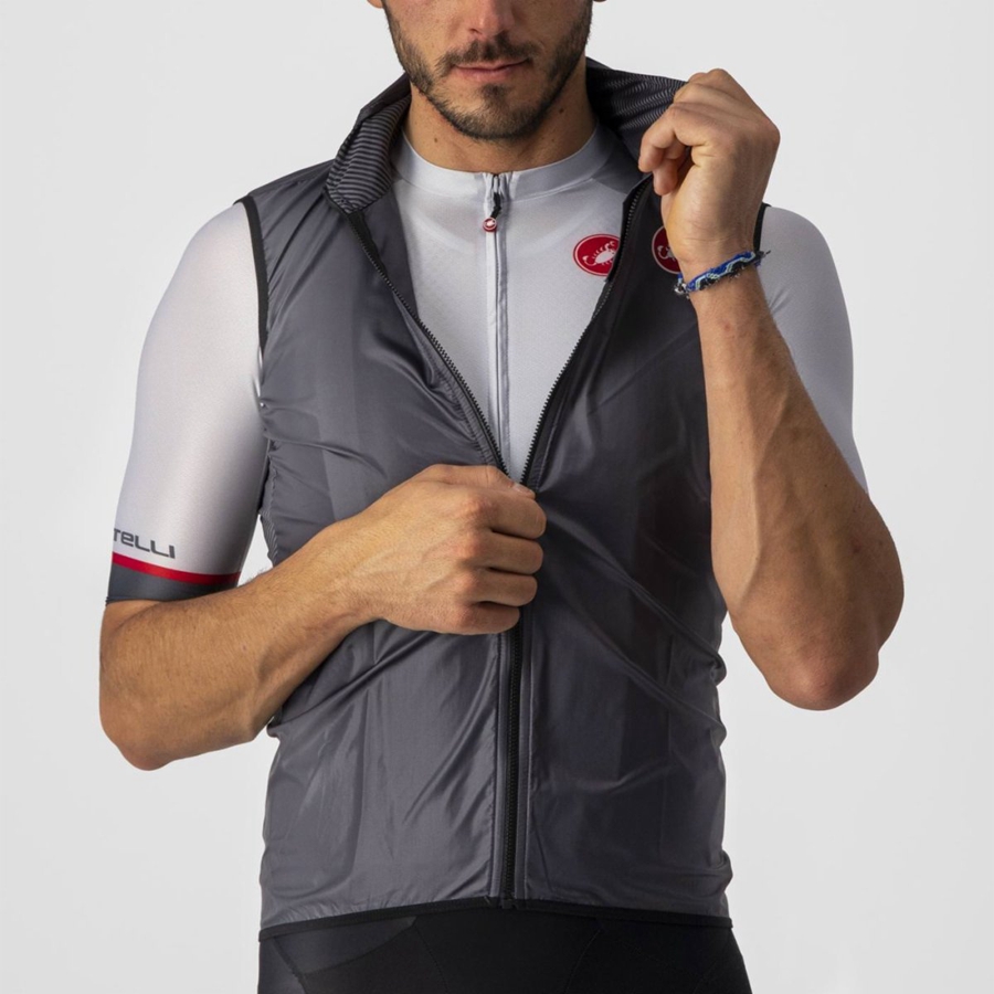 Castelli ARIA Vest Heren Donkergrijs | 760142OWP