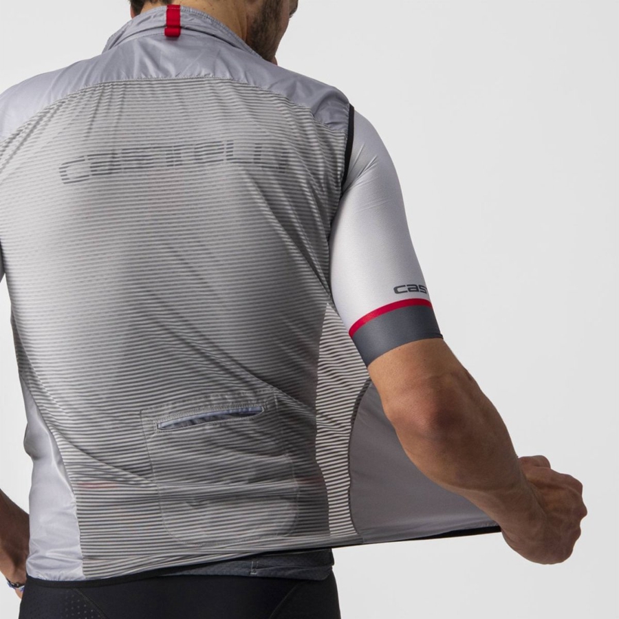 Castelli ARIA Vest Heren Zilver Grijs | 267391KZM