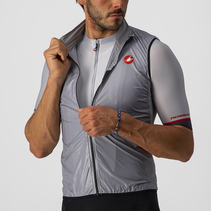 Castelli ARIA Vest Heren Zilver Grijs | 267391KZM