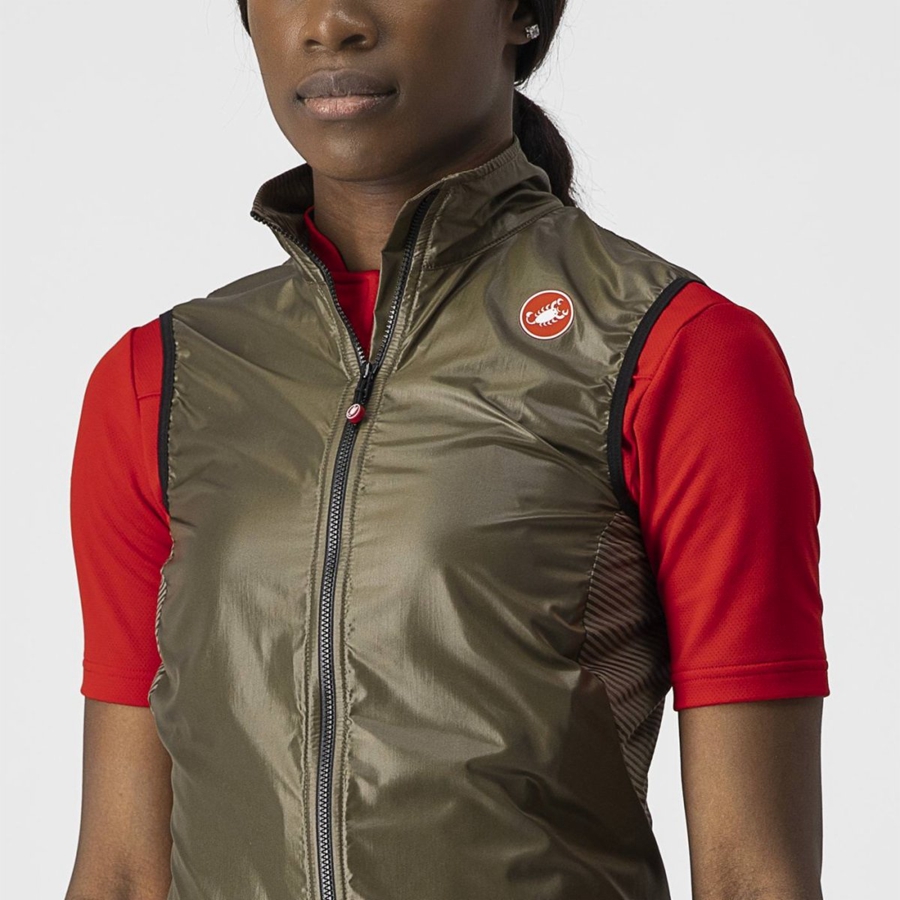 Castelli ARIA W Vest Dames Bruin | 129076UYG