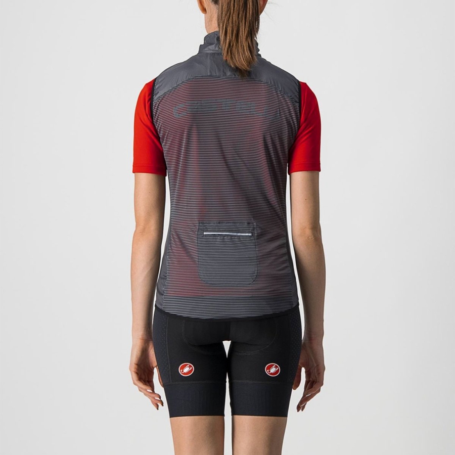 Castelli ARIA W Vest Dames Donkergrijs | 350479WMA