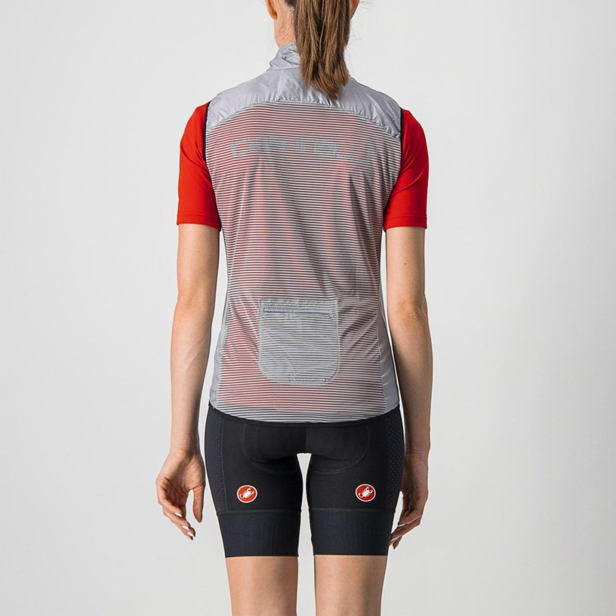 Castelli ARIA W Vest Dames Zilver Grijs | 023714HTU