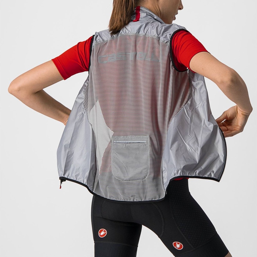 Castelli ARIA W Vest Dames Zilver Grijs | 023714HTU