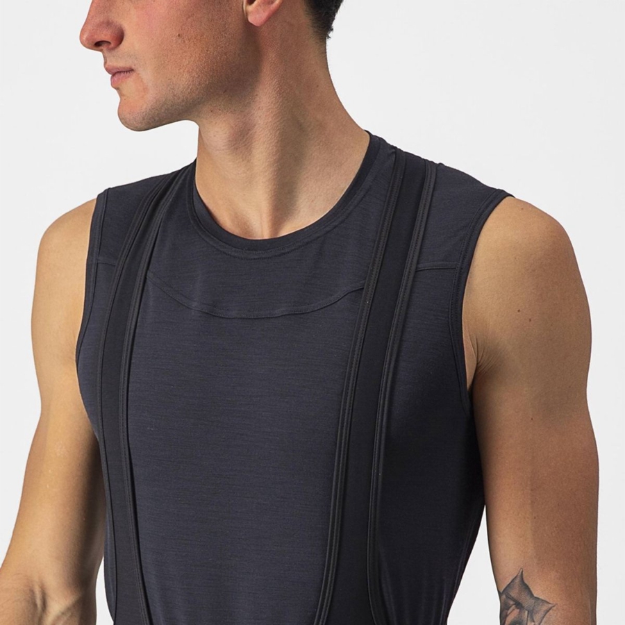 Castelli BANDITO WOOL SLEEVELESS Basislaag Heren Zwart | 019826VIX