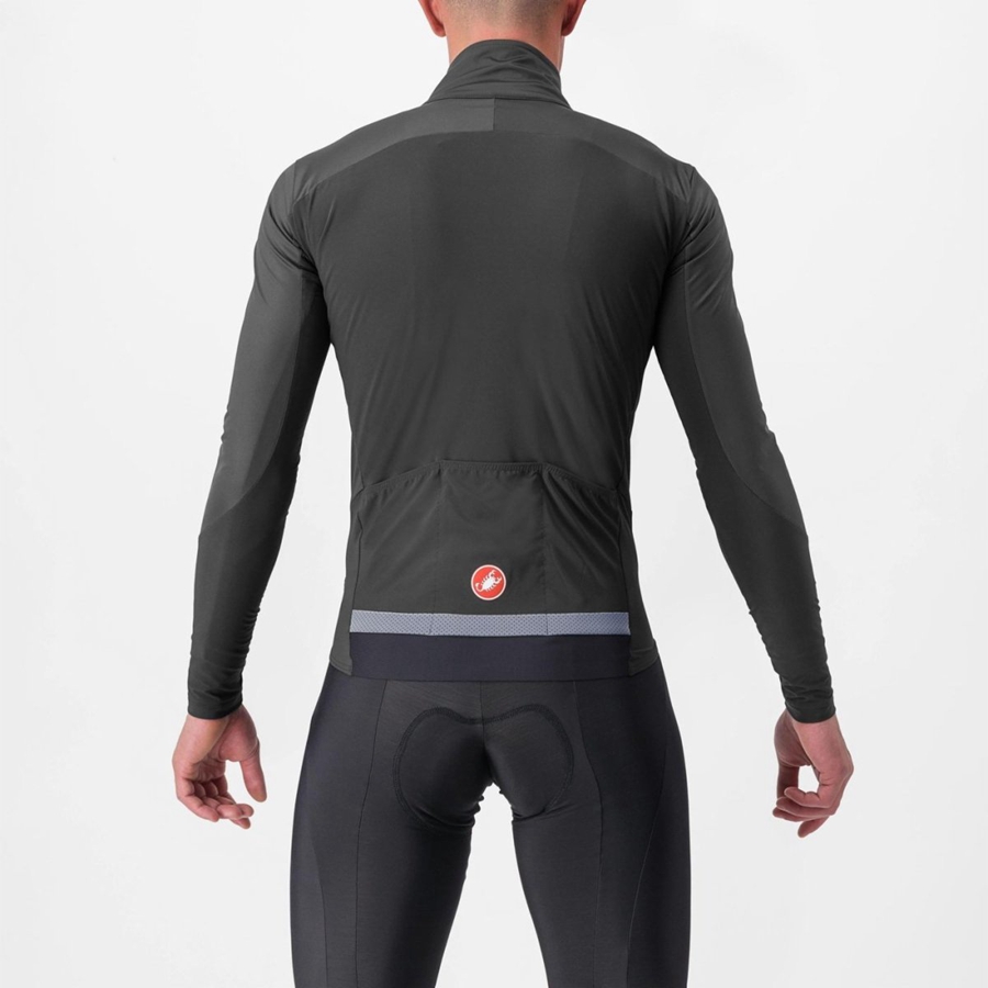 Castelli BETA RoS Jassen Heren Grijs Donkergrijs Rood | 362598WYE