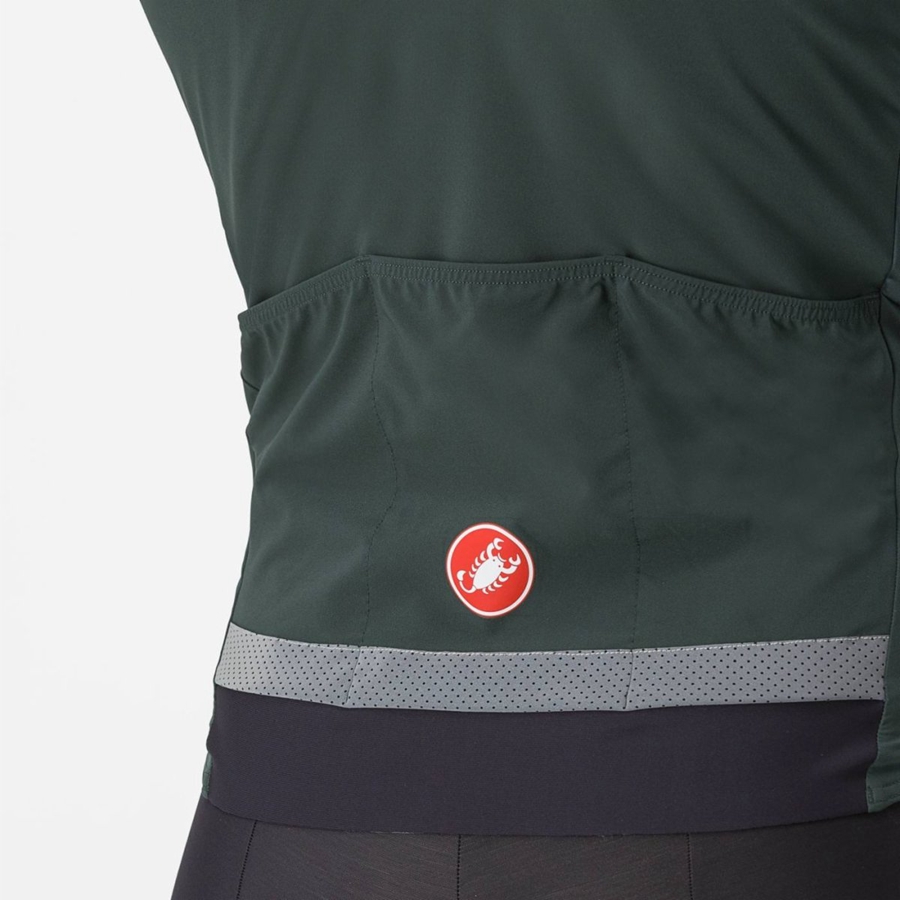 Castelli BETA RoS Jassen Heren Groen Rood Oranje | 516832ABS