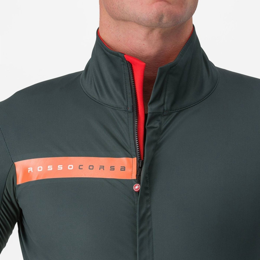 Castelli BETA RoS Jassen Heren Groen Rood Oranje | 516832ABS