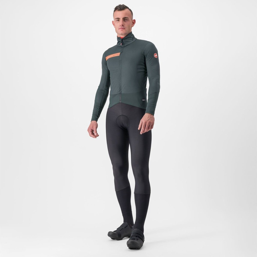 Castelli BETA RoS Jassen Heren Groen Rood Oranje | 516832ABS