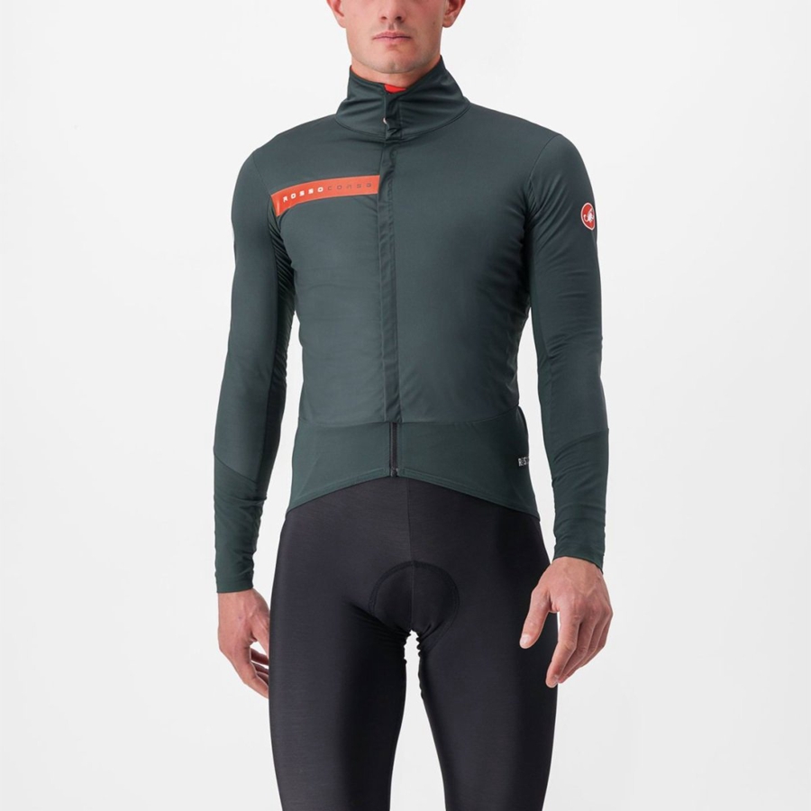 Castelli BETA RoS Jassen Heren Groen Rood Oranje | 516832ABS