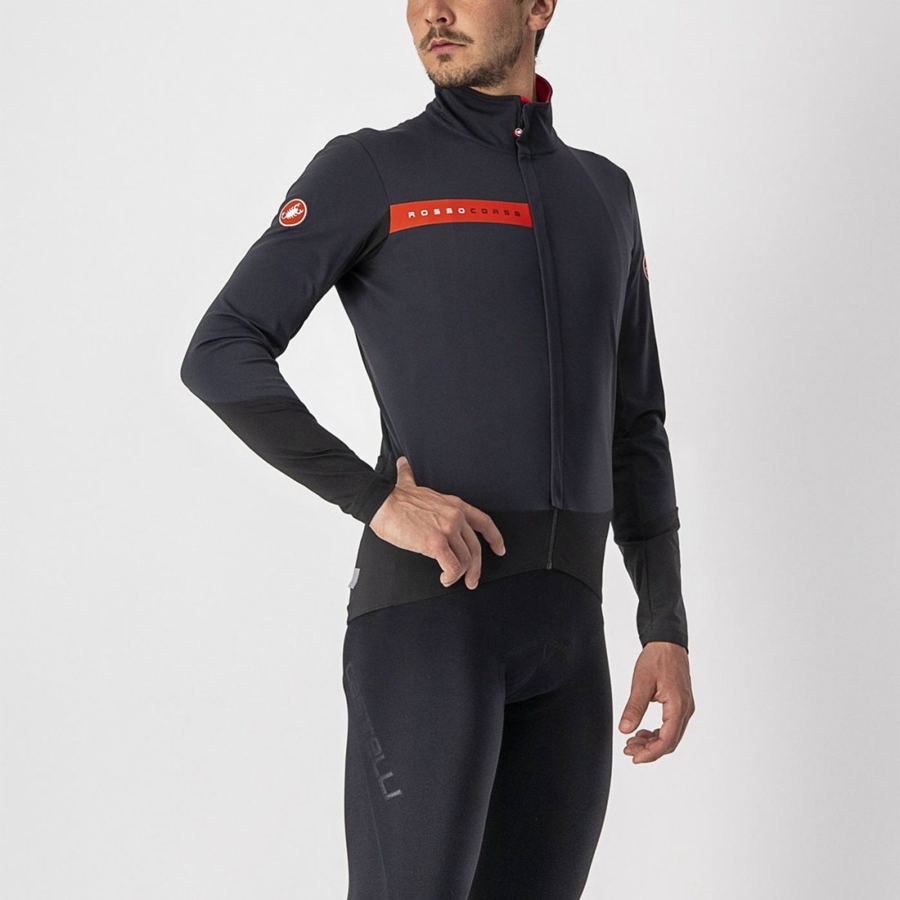 Castelli BETA RoS Jassen Heren Zwart Rood | 378615THI