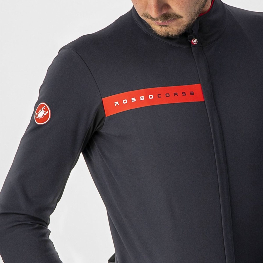 Castelli BETA RoS Jassen Heren Zwart Rood | 378615THI