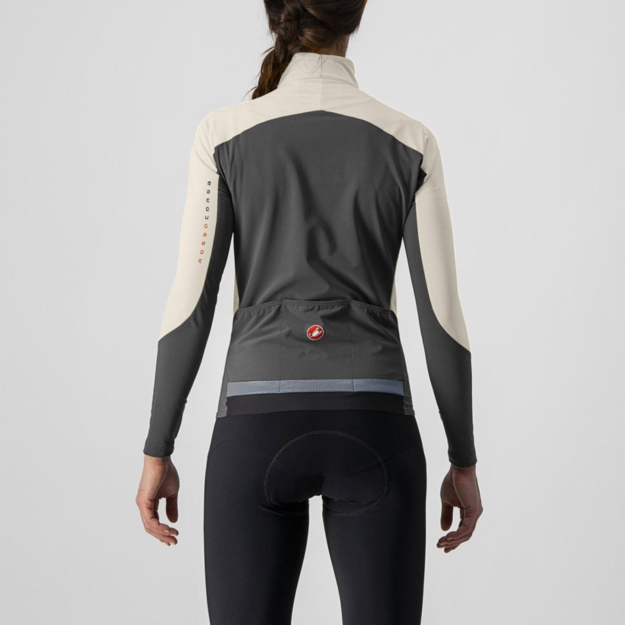 Castelli BETA RoS W Jassen Dames Donkergrijs | 791345VJL