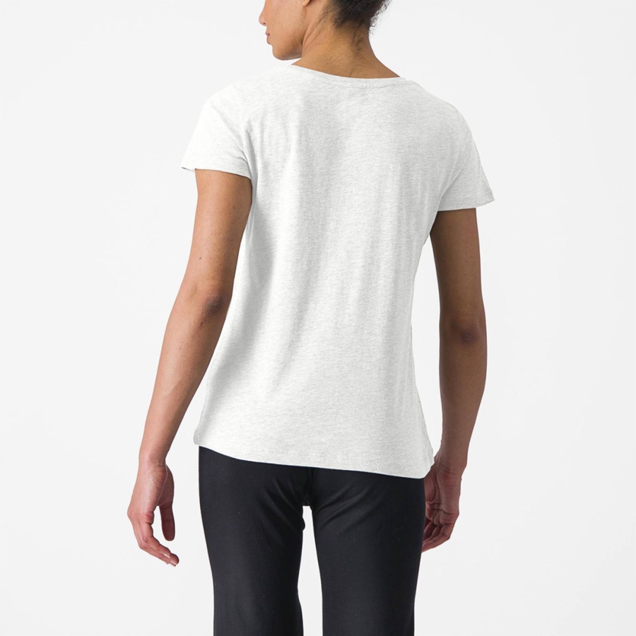 Castelli CASTELLI CLASSICO W TEE Casual Dames Wit | 695203BCT