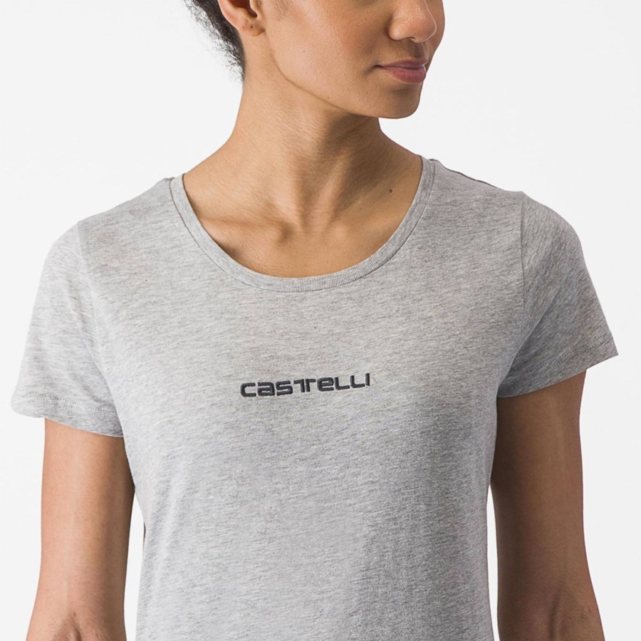 Castelli CASTELLI CLASSICO W TEE Casual Dames Lichtgrijs | 910758XTR