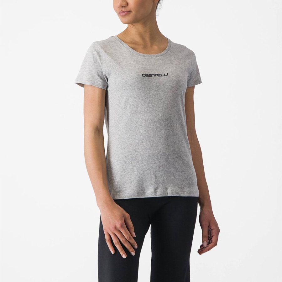 Castelli CASTELLI CLASSICO W TEE Casual Dames Lichtgrijs | 910758XTR