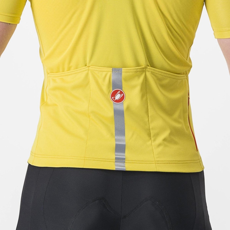 Castelli CLASSIFICA Jersey Heren Geel | 789241JPO