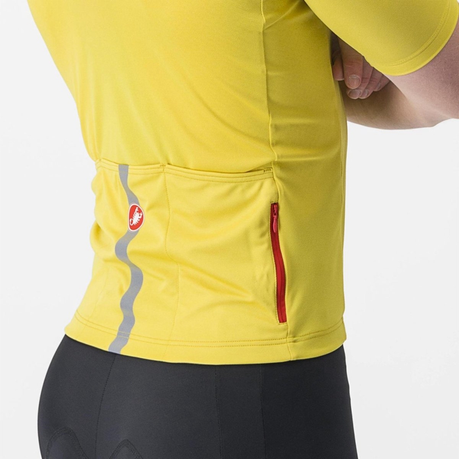 Castelli CLASSIFICA Jersey Heren Geel | 789241JPO