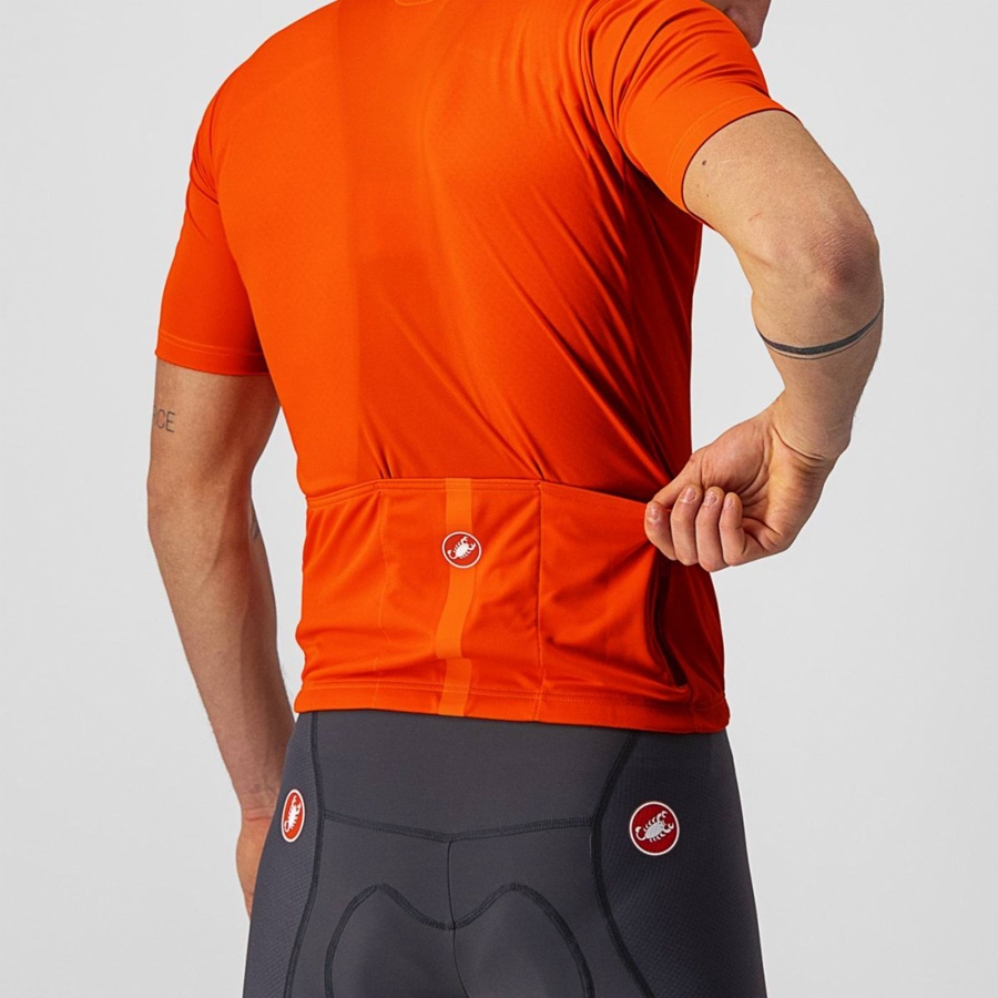 Castelli CLASSIFICA Jersey Heren Oranje | 026387CQB