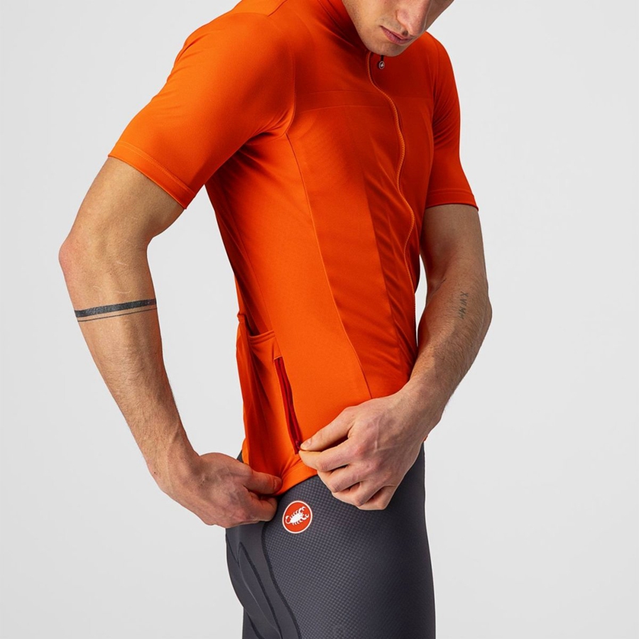 Castelli CLASSIFICA Jersey Heren Oranje | 026387CQB