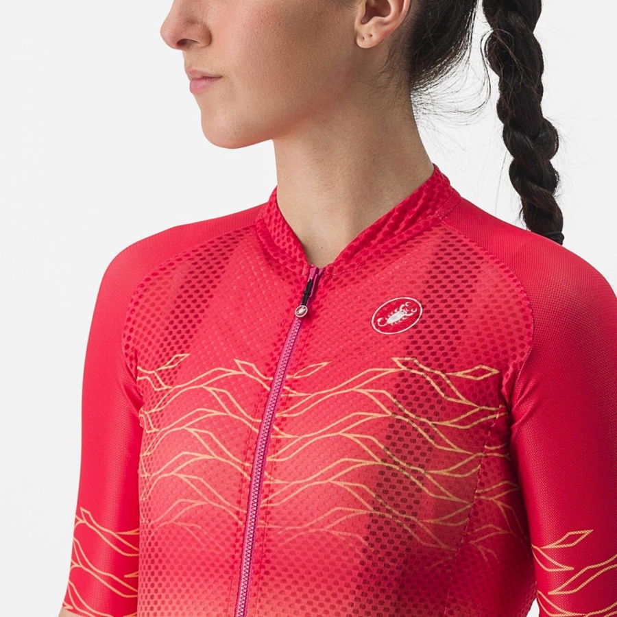 Castelli CLIMBER'S 2.0 W Jersey Dames Oranje | 736125QEV