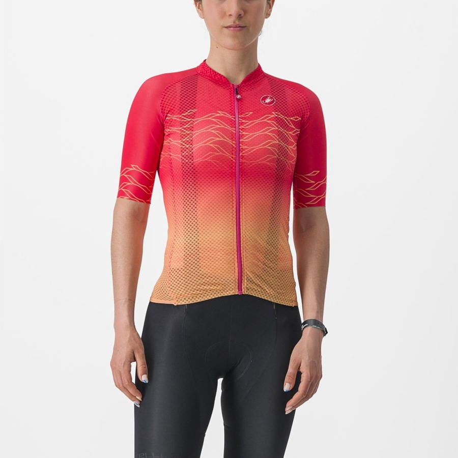 Castelli CLIMBER\'S 2.0 W Jersey Dames Oranje | 736125QEV