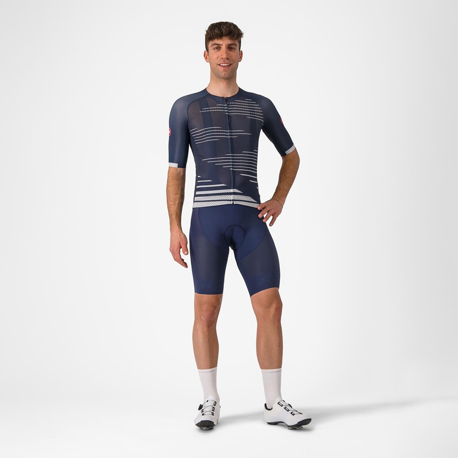 Castelli CLIMBER'S 4.0 Jersey Heren Blauw Zilver Grijs | 735420WTO