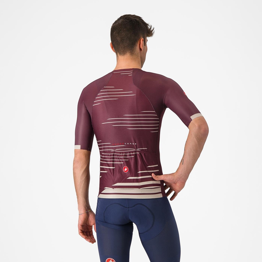 Castelli CLIMBER'S 4.0 Jersey Heren Diepbordeaux Zilver | 246579YNQ