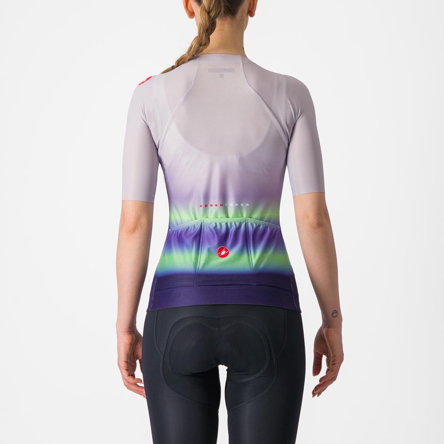 Castelli CLIMBER'S 4.0 W Jersey Dames Paars Wit Groen Donkerpaars | 486795VSI