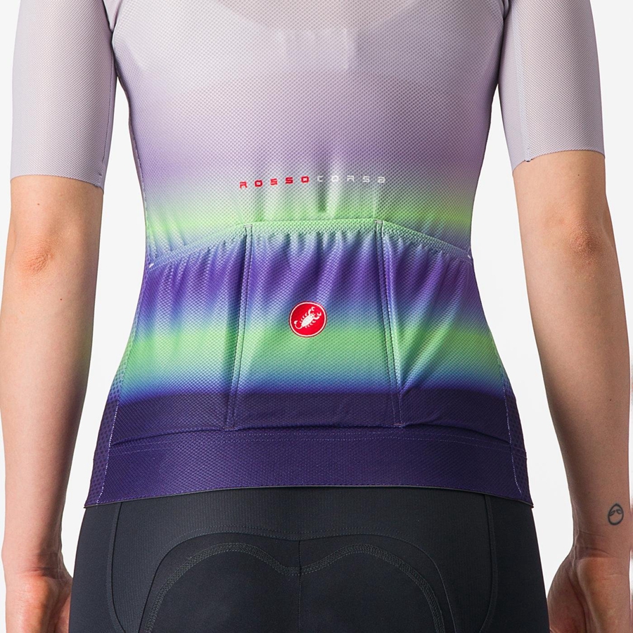 Castelli CLIMBER'S 4.0 W Jersey Dames Paars Wit Groen Donkerpaars | 486795VSI