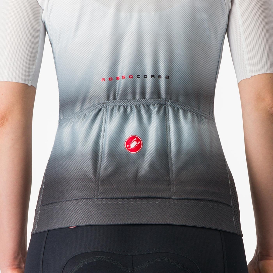 Castelli CLIMBER'S 4.0 W Jersey Dames Wit Donkergrijs | 217305HTC