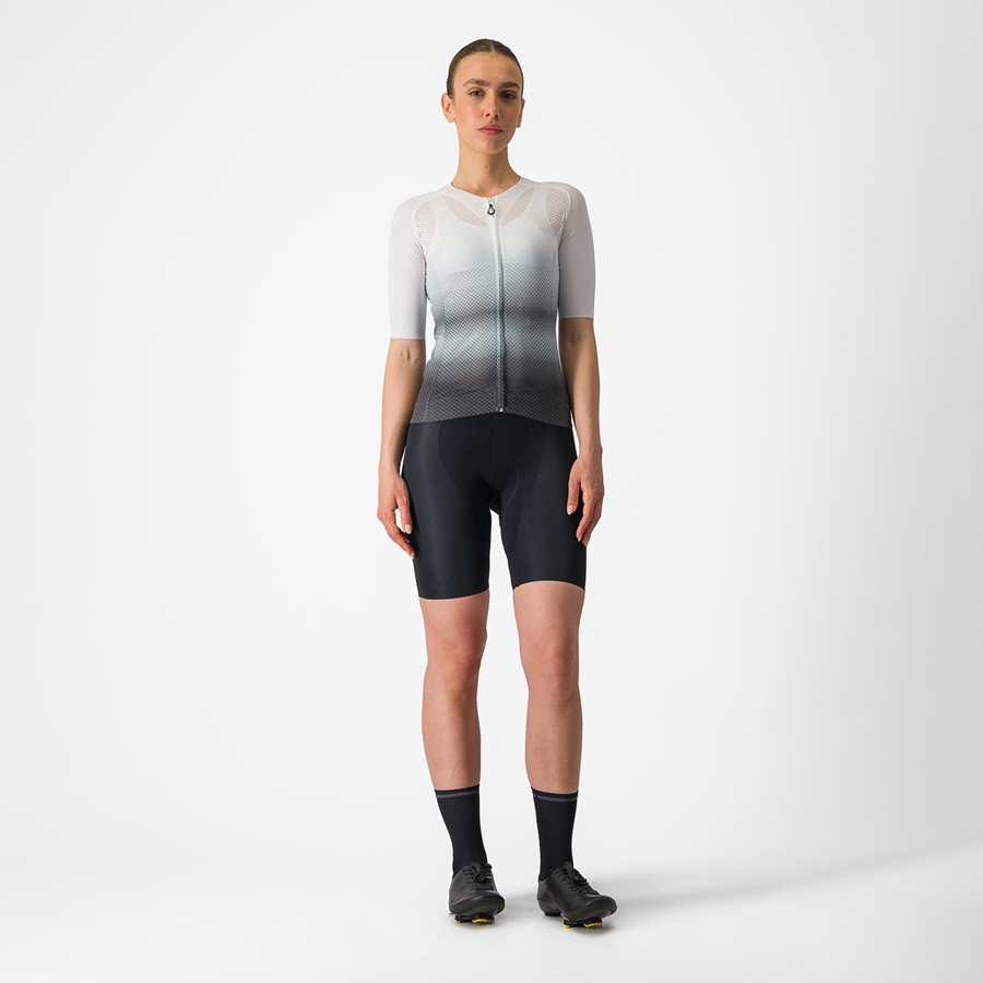 Castelli CLIMBER'S 4.0 W Jersey Dames Wit Donkergrijs | 217305HTC