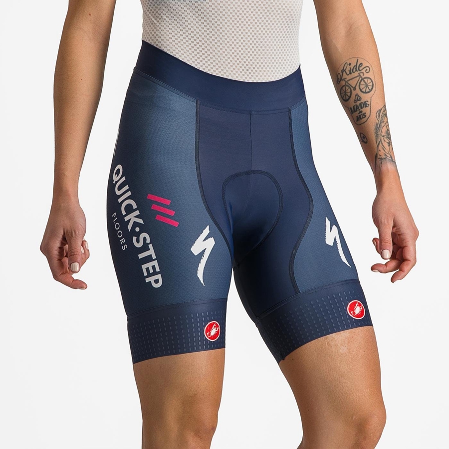 Castelli COMPETIZIONE W Korte Broek Dames Blauw Wit | 562937JCY