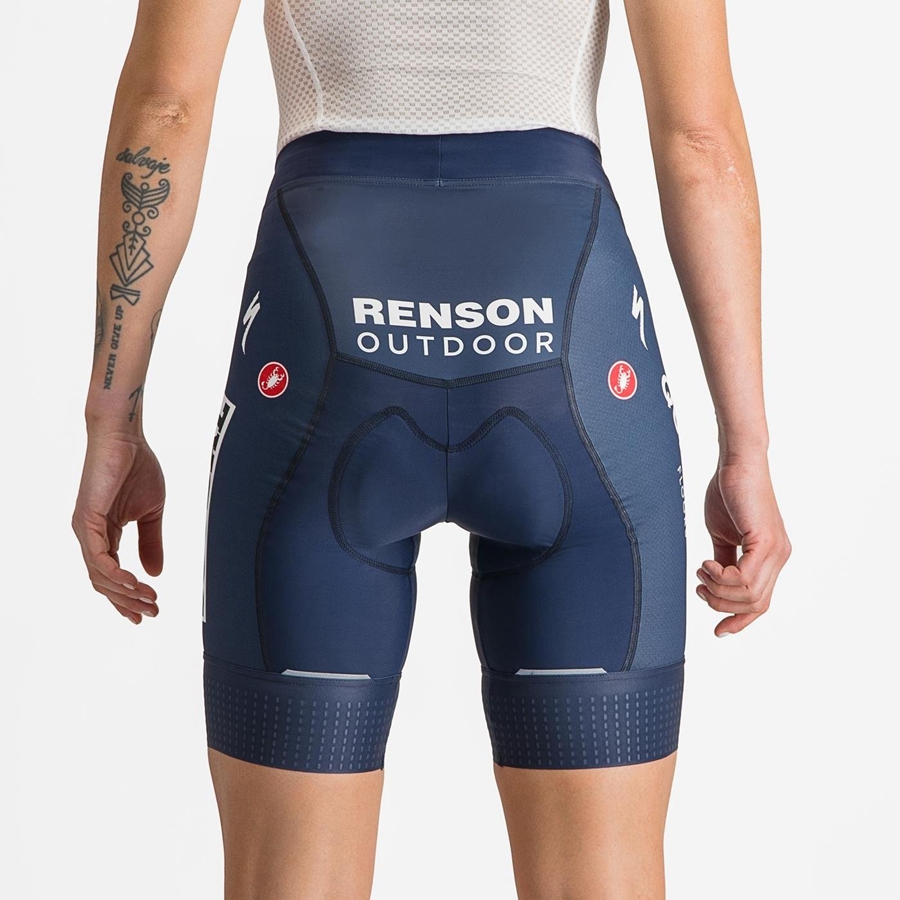 Castelli COMPETIZIONE W Korte Broek Dames Blauw Wit | 562937JCY