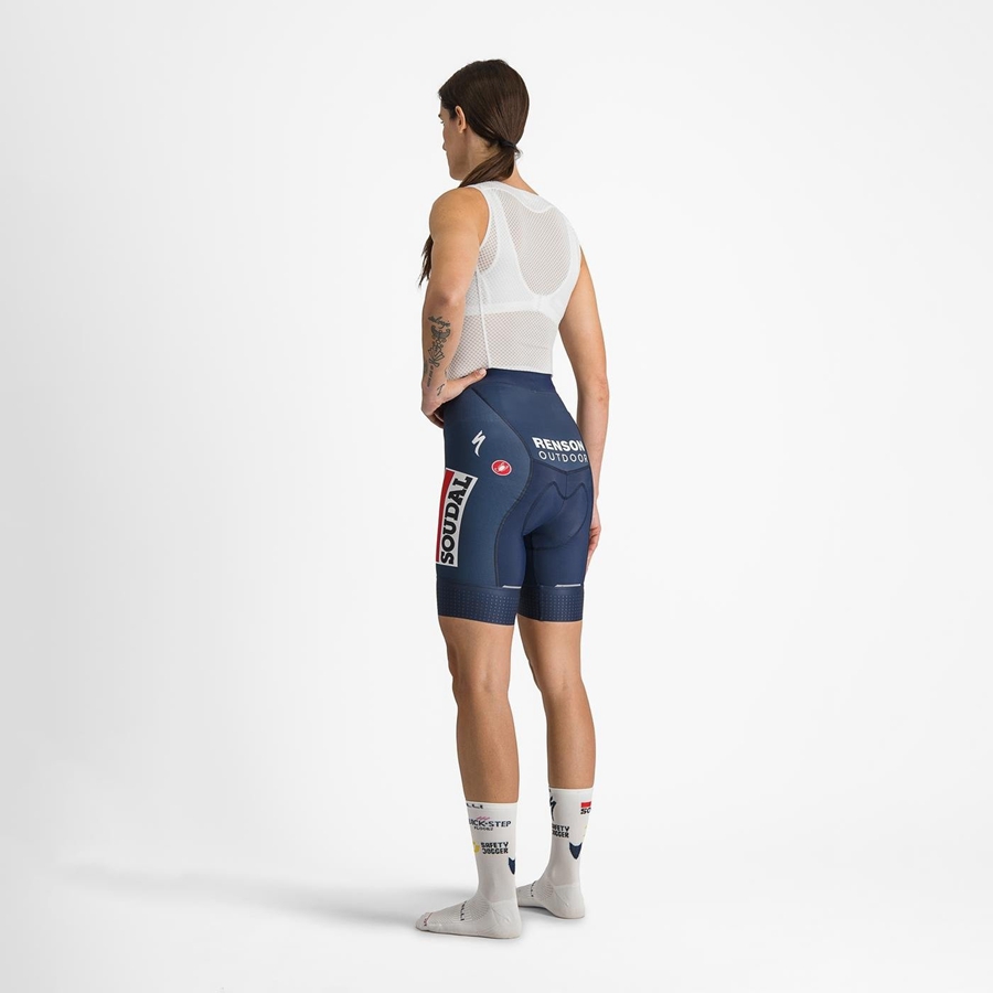 Castelli COMPETIZIONE W Korte Broek Dames Blauw Wit | 562937JCY