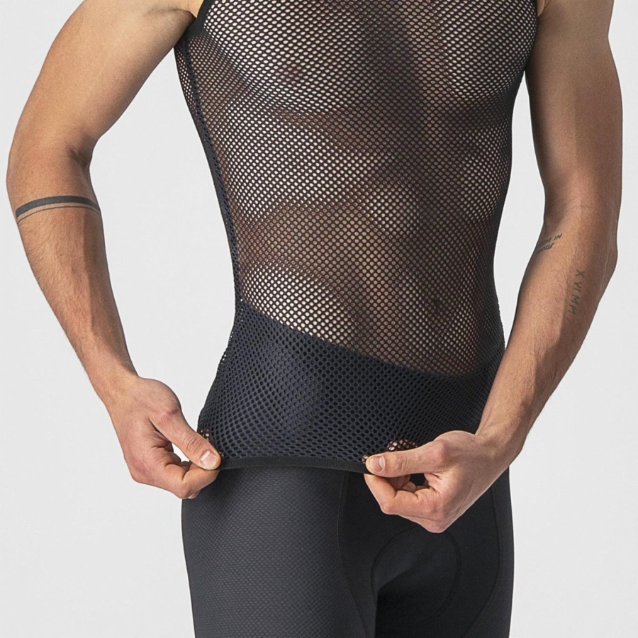 Castelli CORE MESH 3 SLEEVELESS Basislaag Heren Zwart | 196875AUM