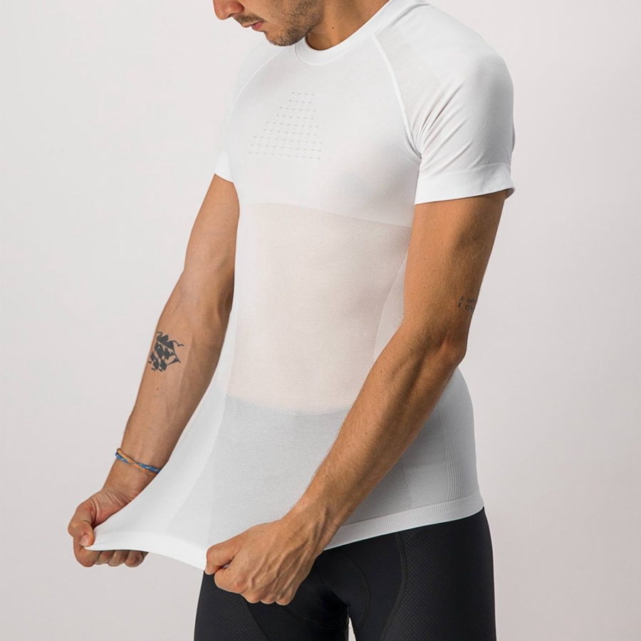 Castelli CORE SEAMLESS SS Basislaag Heren Wit | 279364HTA