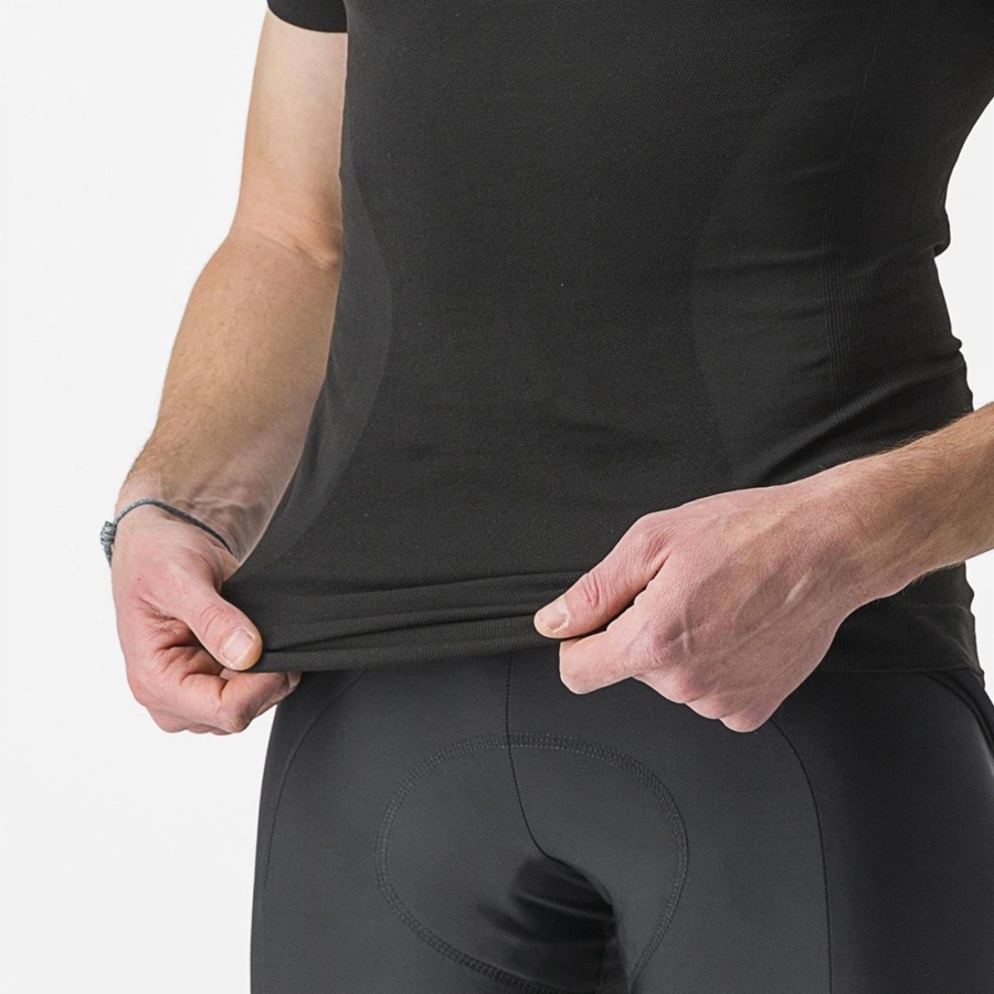 Castelli CORE SEAMLESS SS Basislaag Heren Zwart | 235079EZS