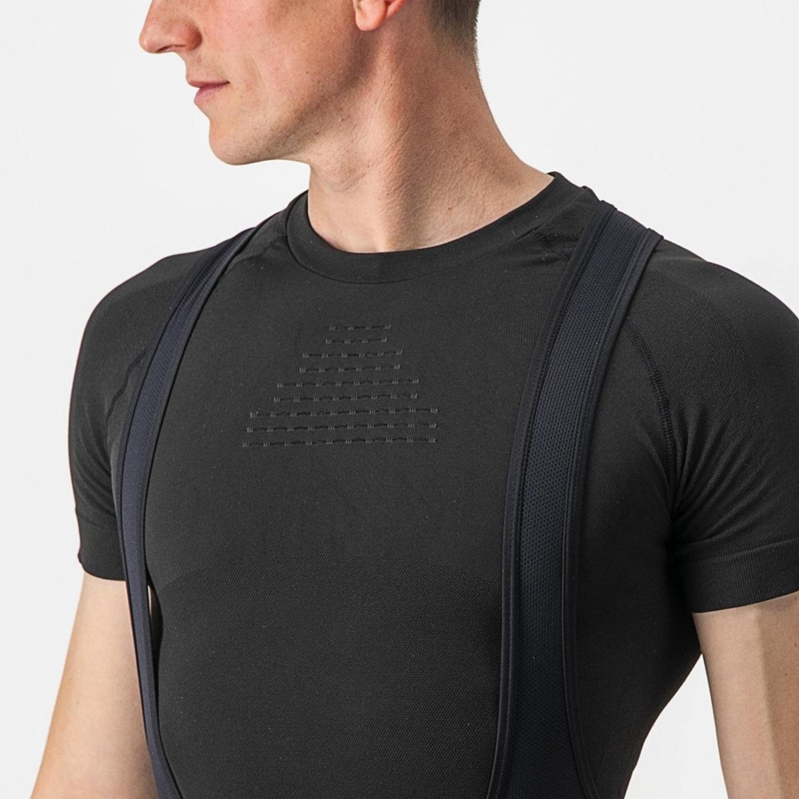 Castelli CORE SEAMLESS SS Basislaag Heren Zwart | 235079EZS