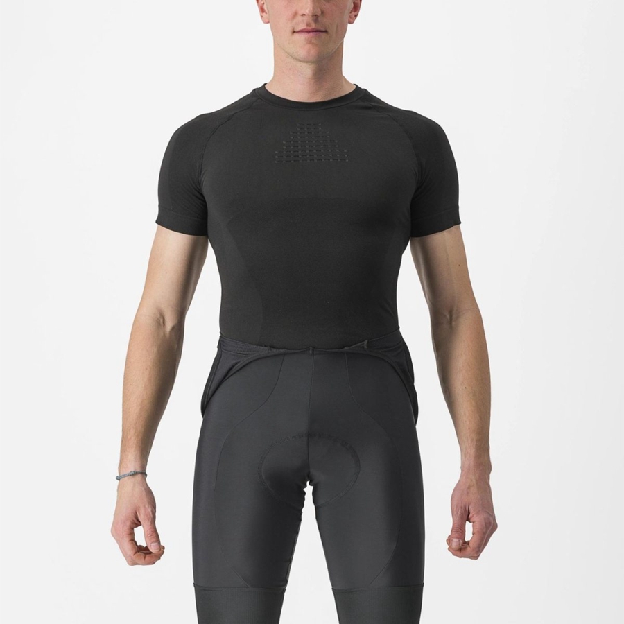 Castelli CORE SEAMLESS SS Basislaag Heren Zwart | 235079EZS