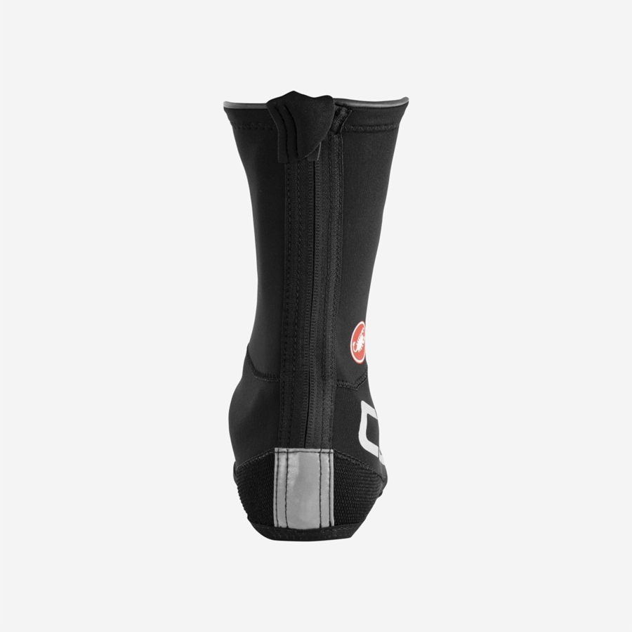 Castelli DILUVIO UL Overschoenen Heren Zwart Zilver | 357914BZU