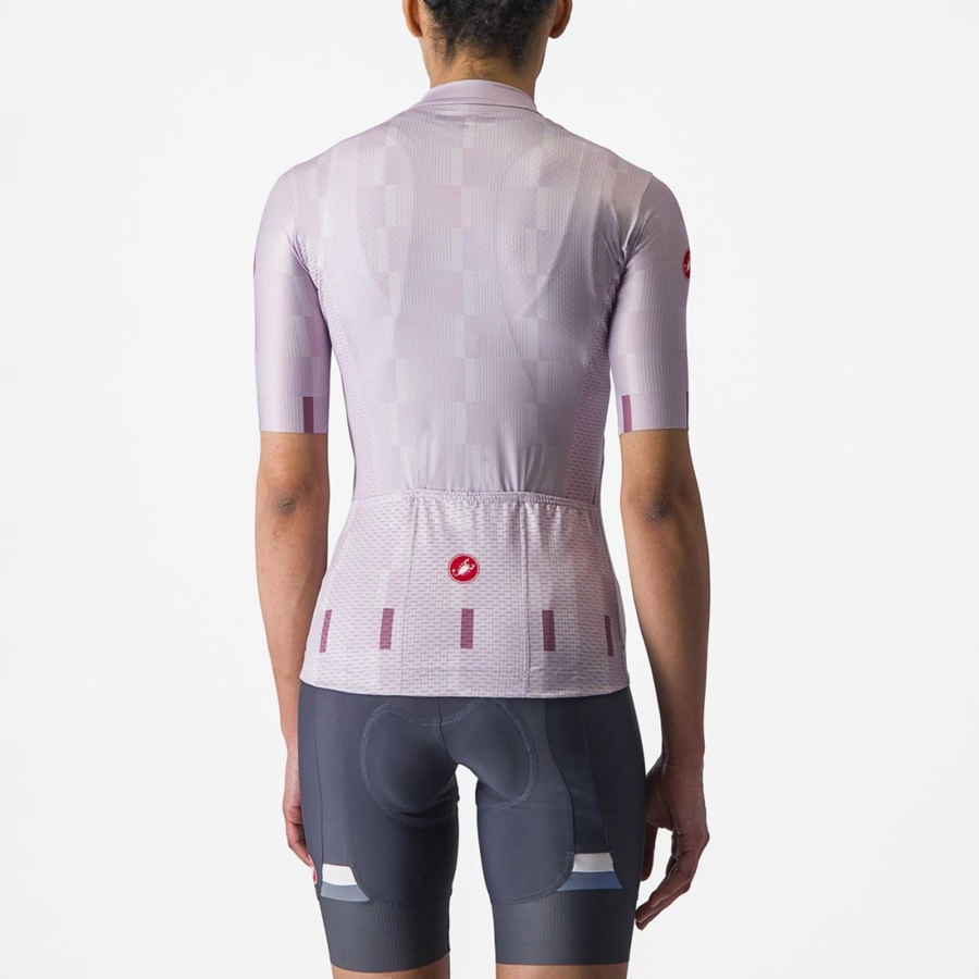 Castelli DIMENSIONE Jersey Dames Paars Wit Dieppaars | 621547ZLE